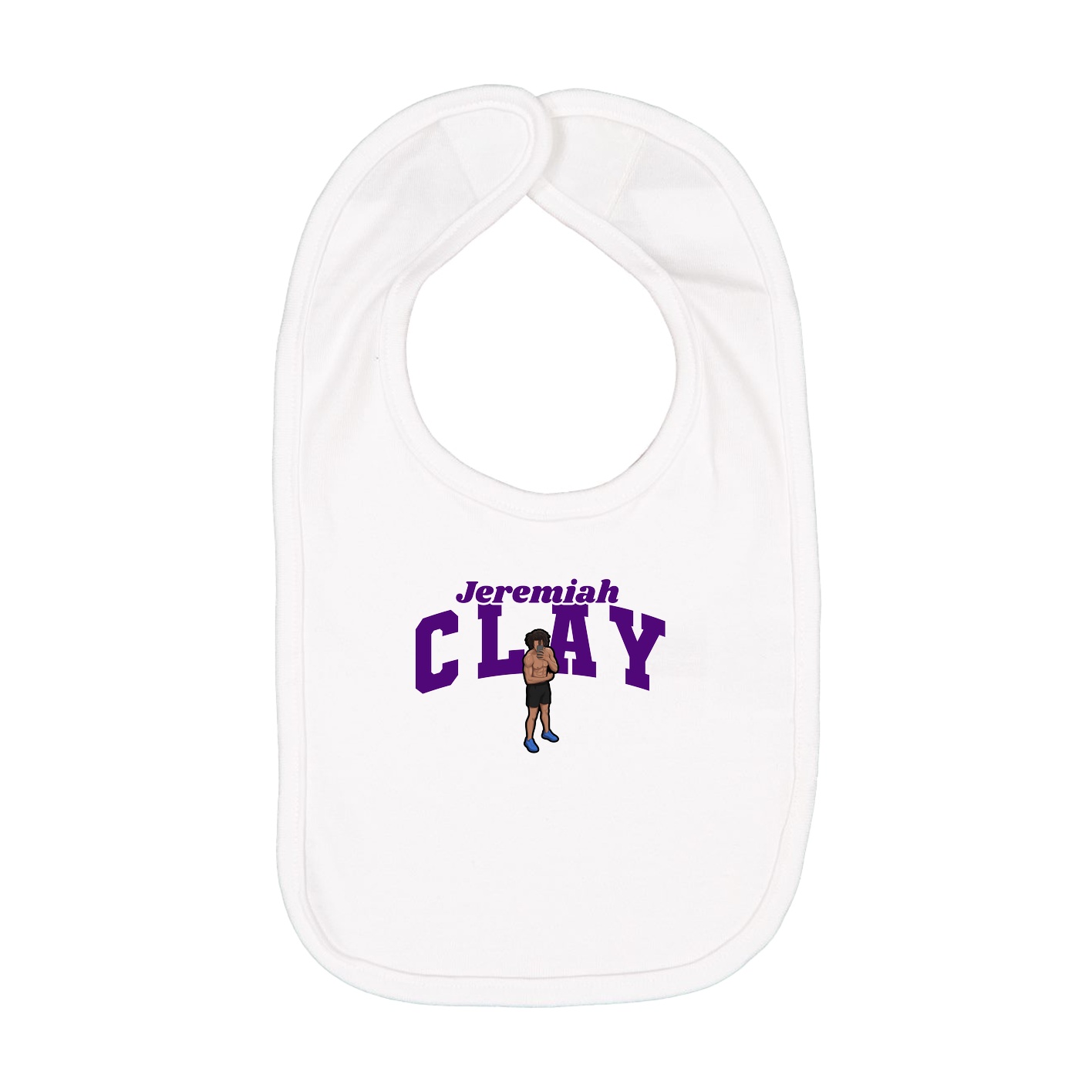 Infant Bib — Signature Arch in White