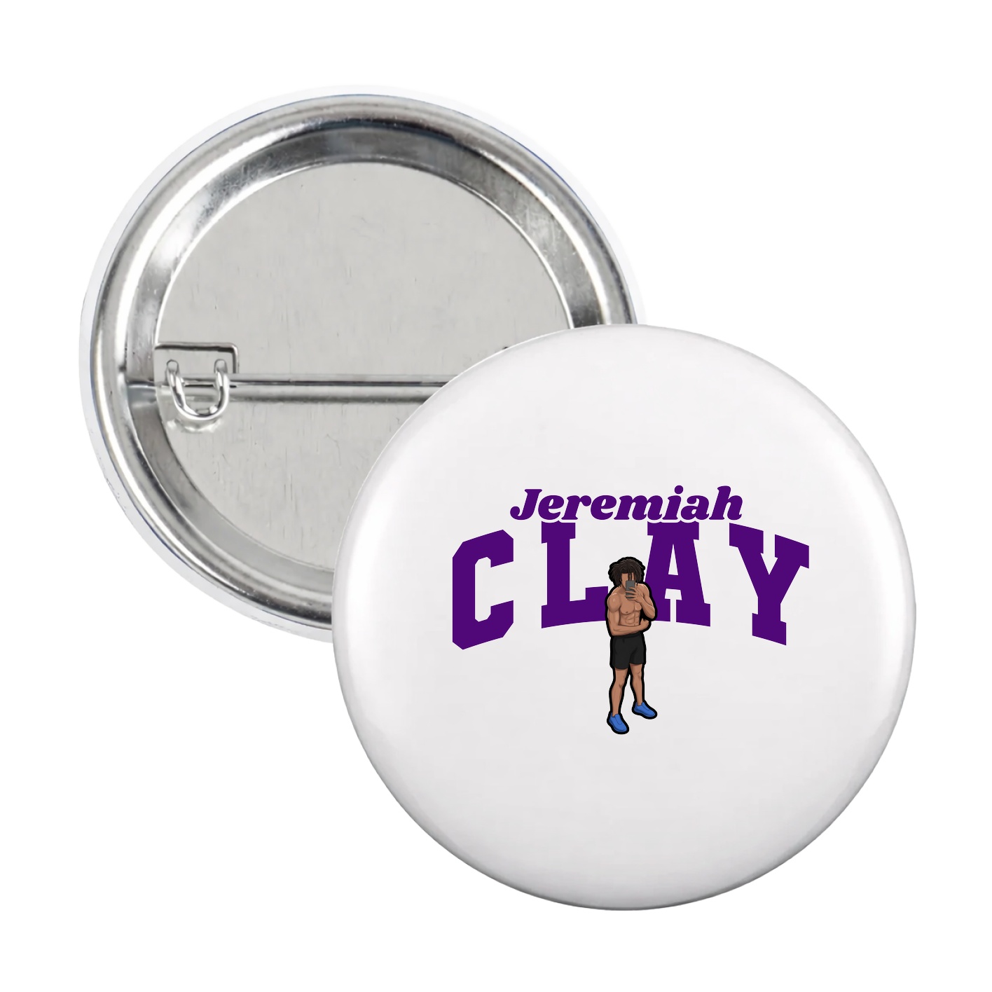 Game Day Button — Signature Arch in White