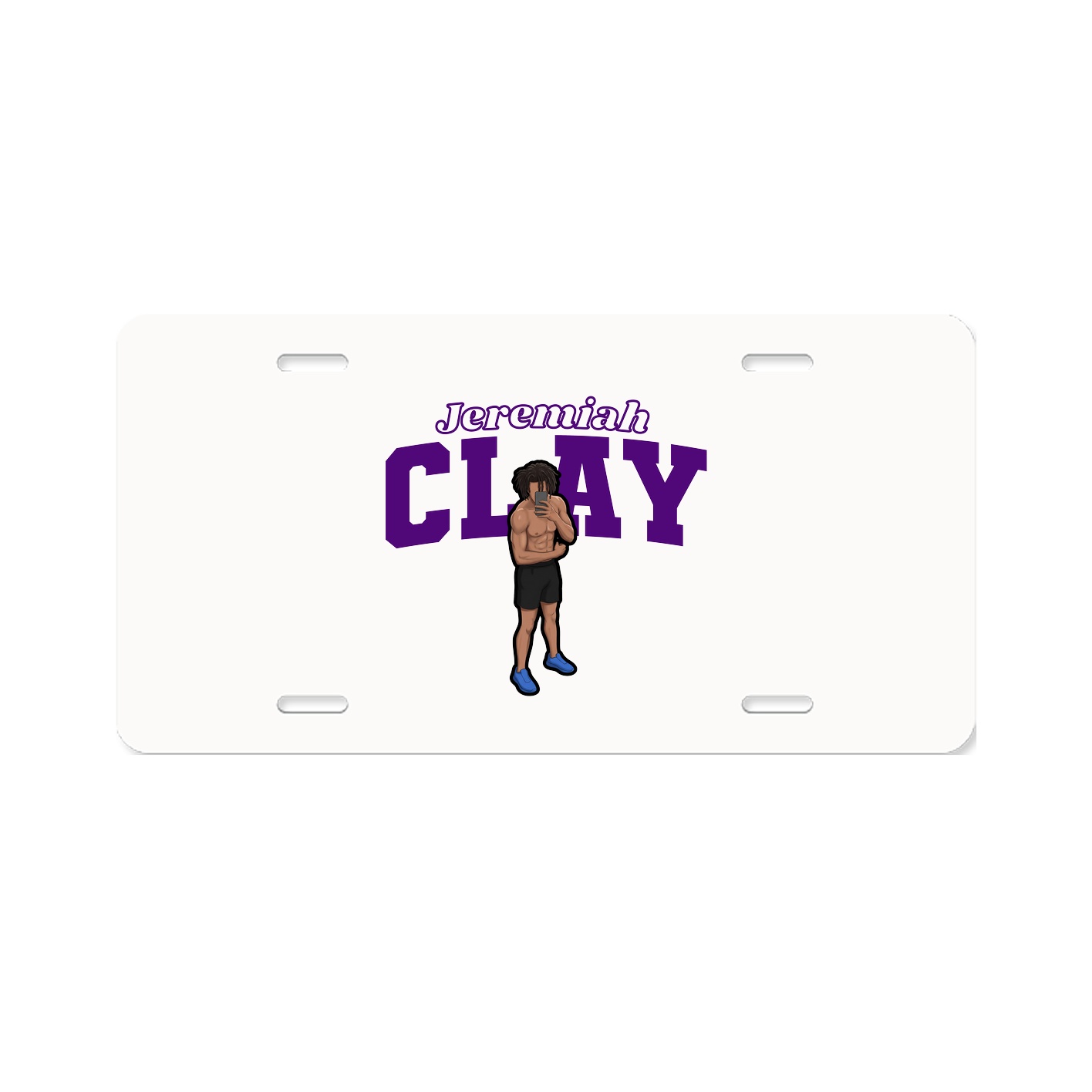 License Plate — Name Arch in Classic