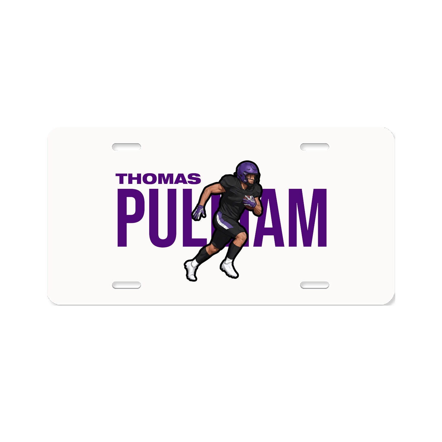 License Plate — Player Name in Classic