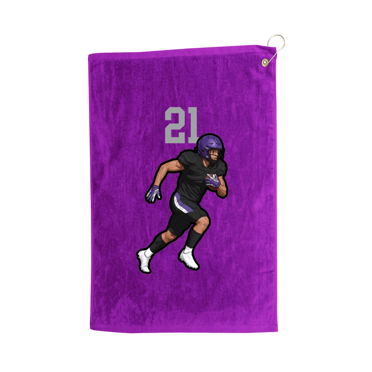 Golf Towel — Number Top in Purple