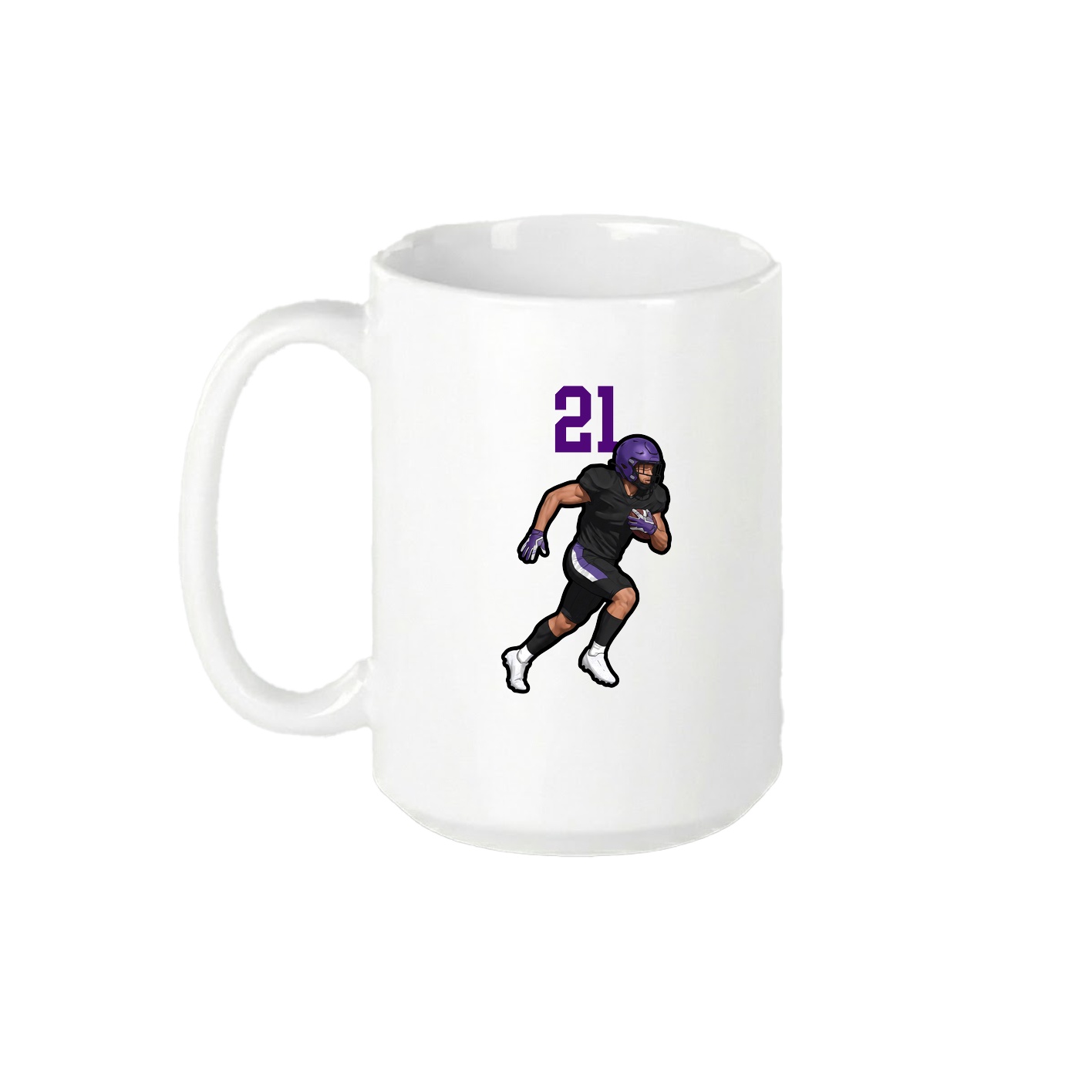 15oz Coffee Mug — Number Top in White