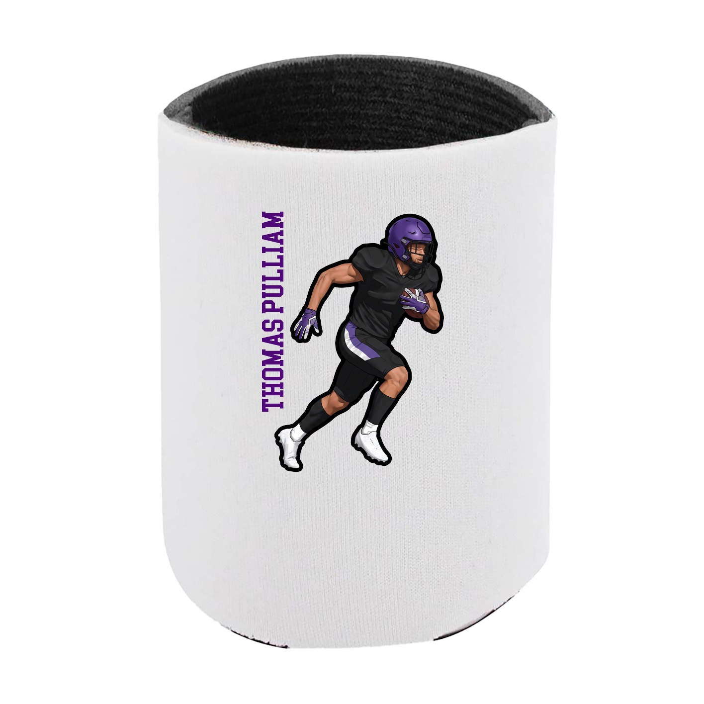 Can Holder — Name Vertical in White