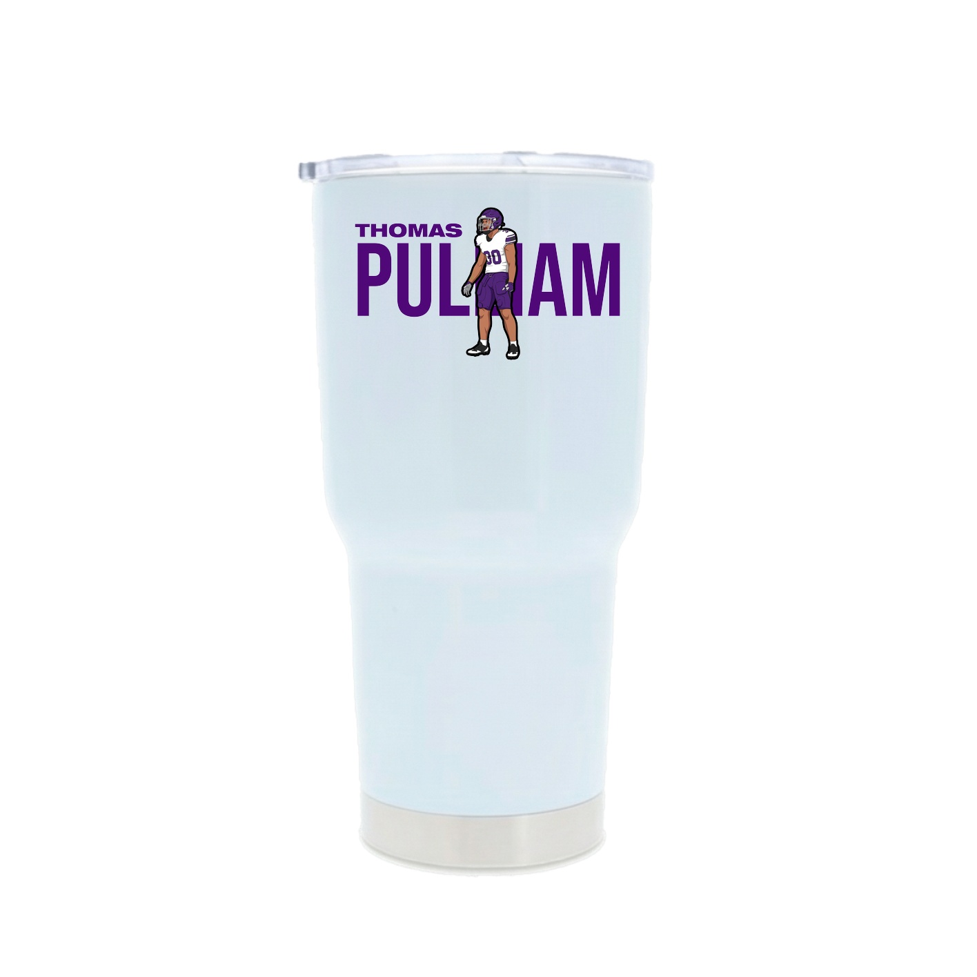 30oz Stainless Steel Tumbler — Player Name in White