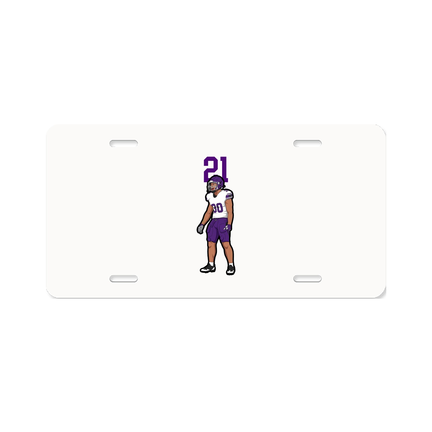 License Plate — Number Top in Classic