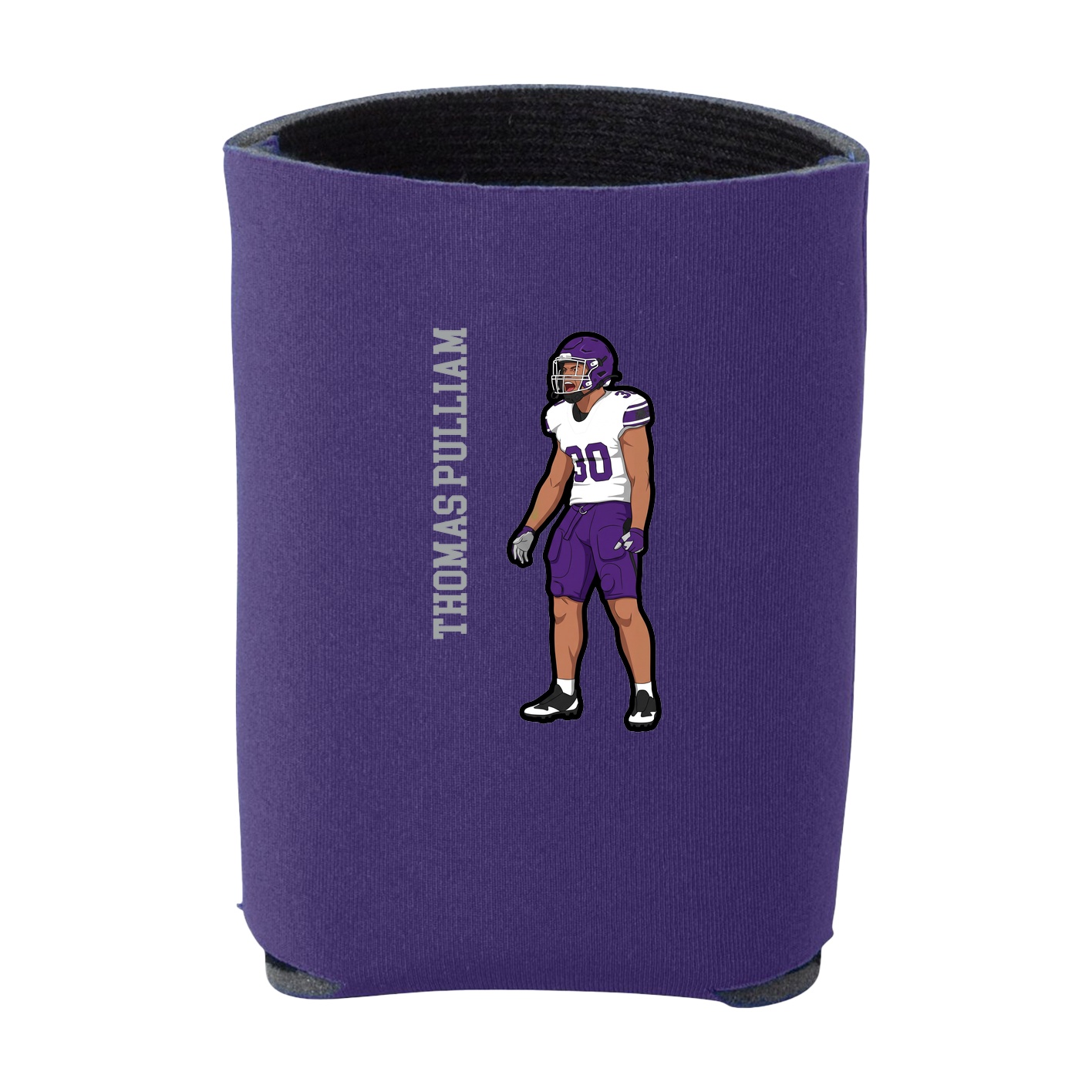 Can Holder — Name Vertical in Purple