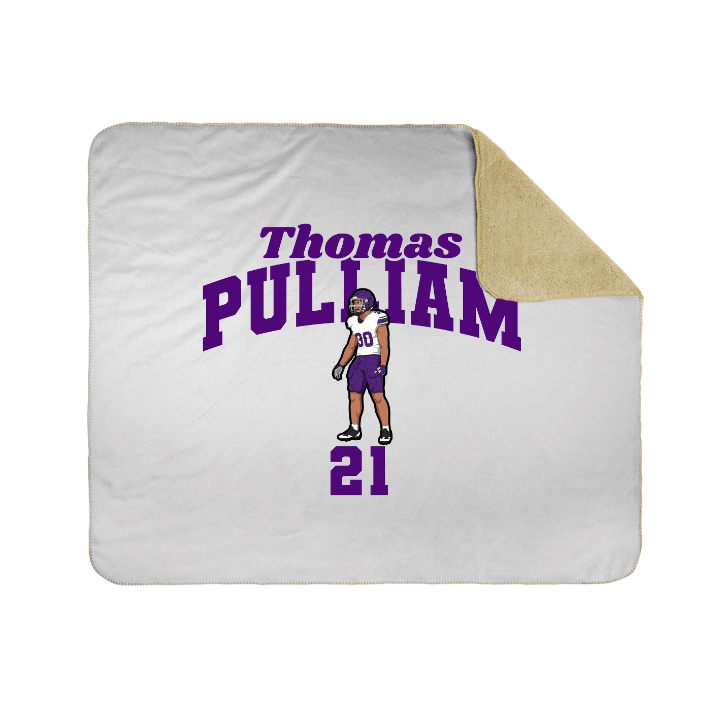 Throw Blanket — Signature Arch in White