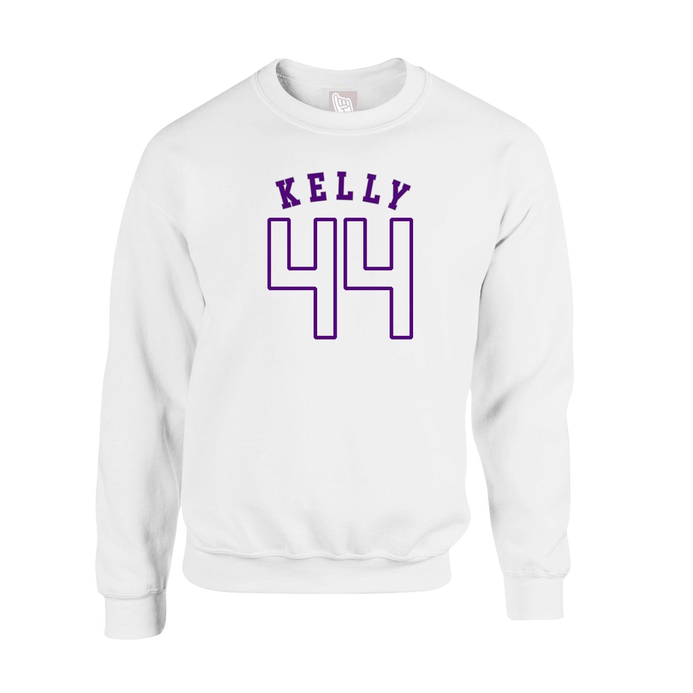Fleece Crew — Shirsey Arch in White