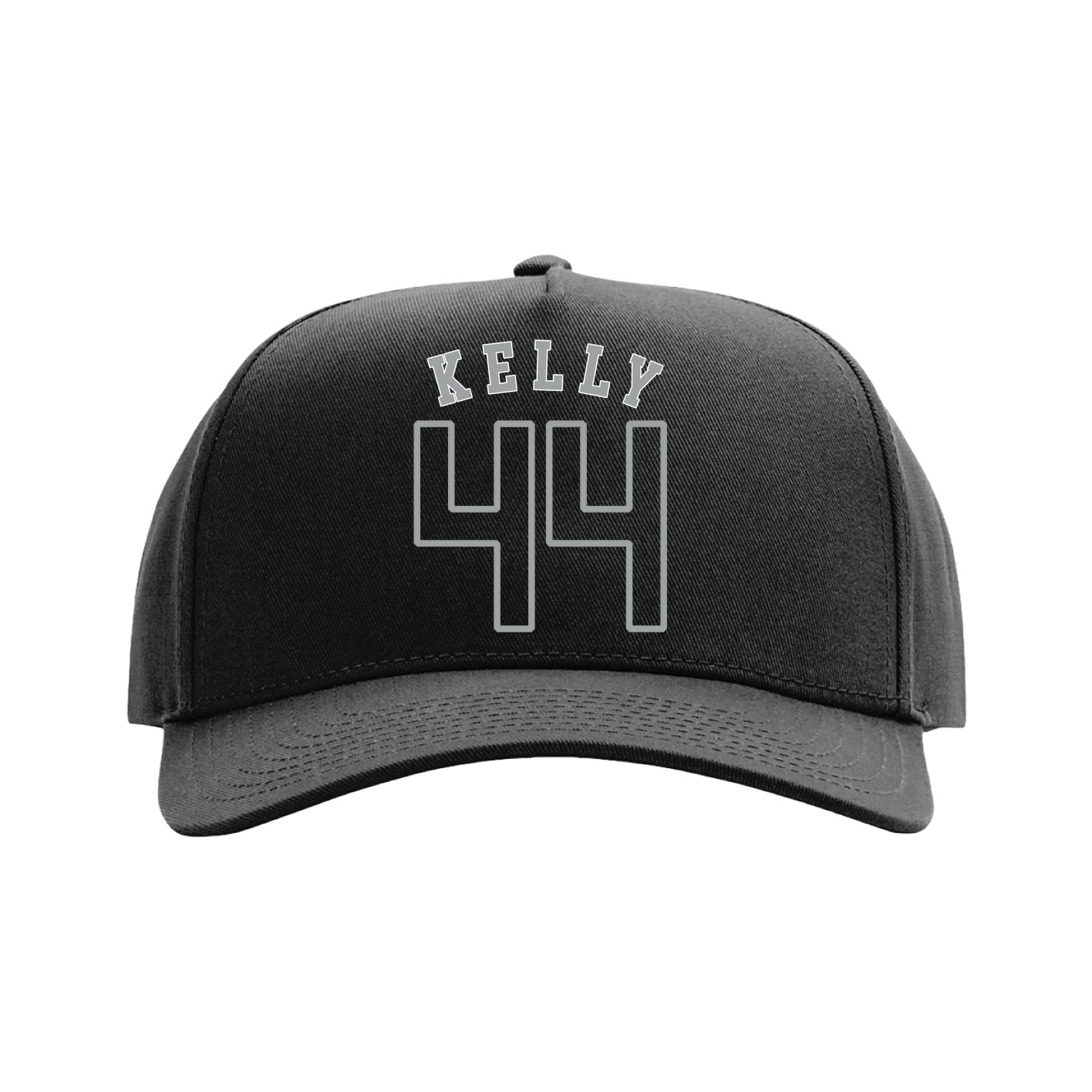 Full Fabric Five-Panel Champ Cap — Shirsey Arch in Black