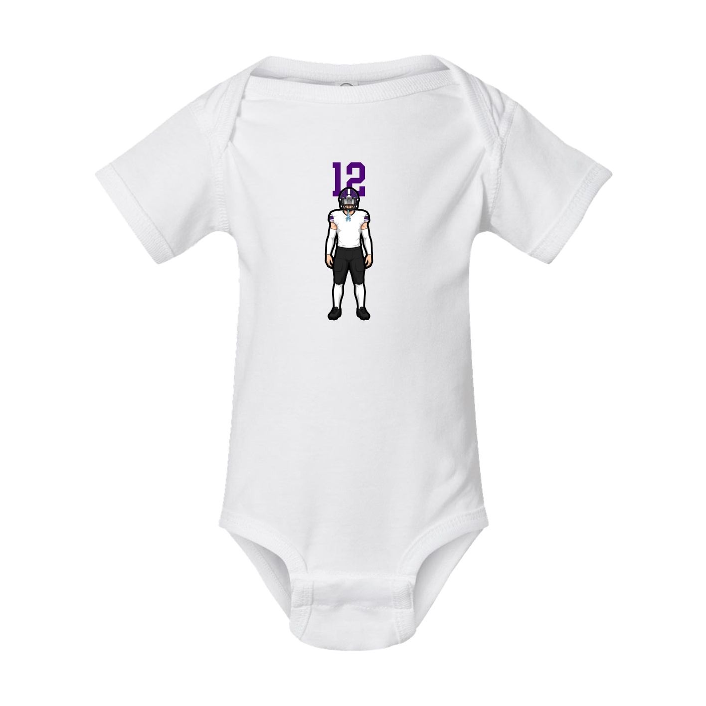 Baby Onesie — Number Top in White
