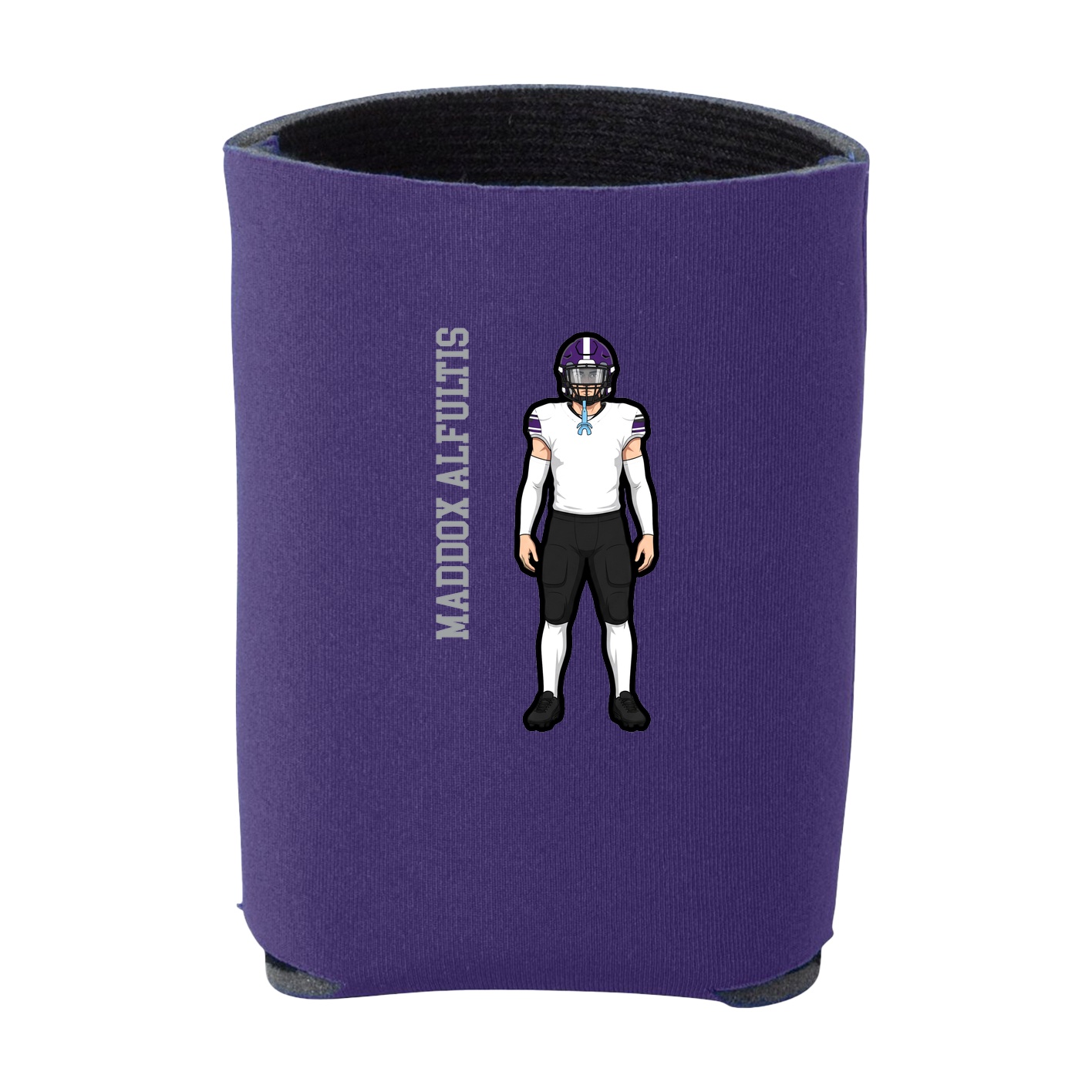 Can Holder — Name Vertical in Purple
