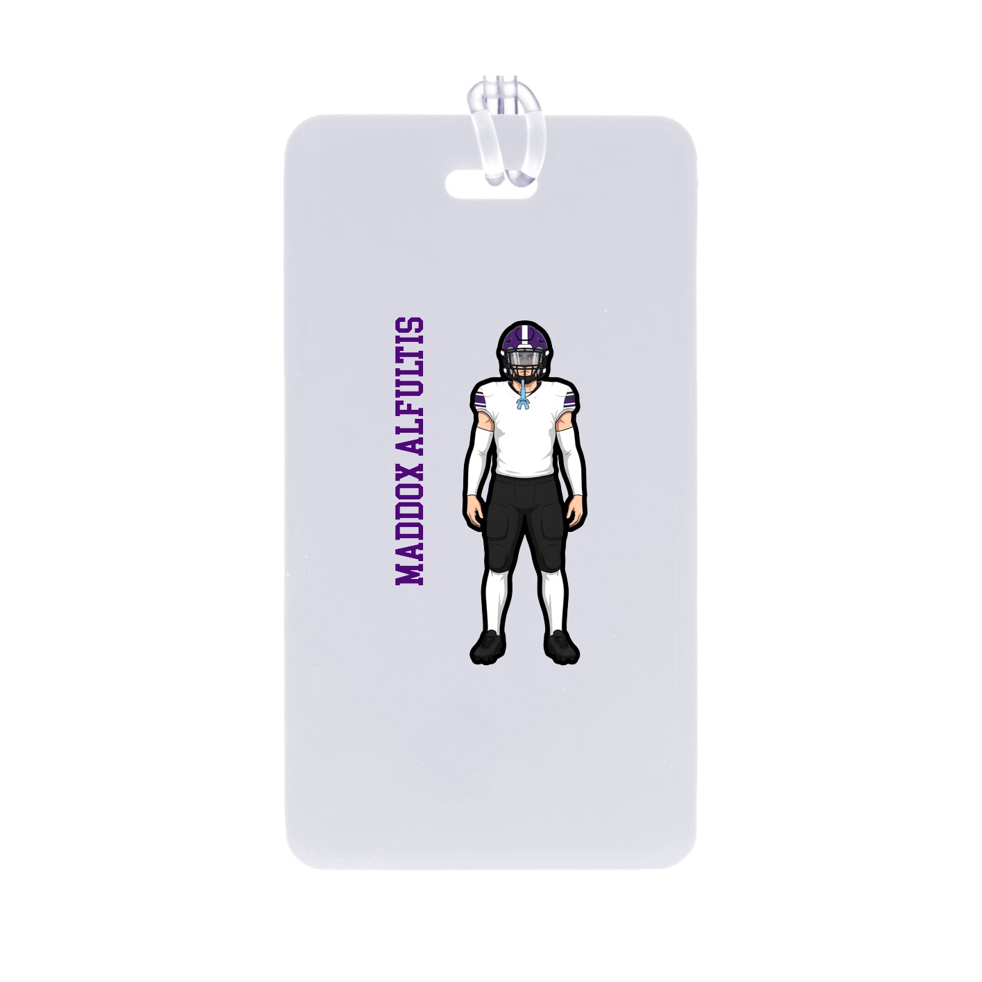 Bag Tag — Name Vertical in Classic