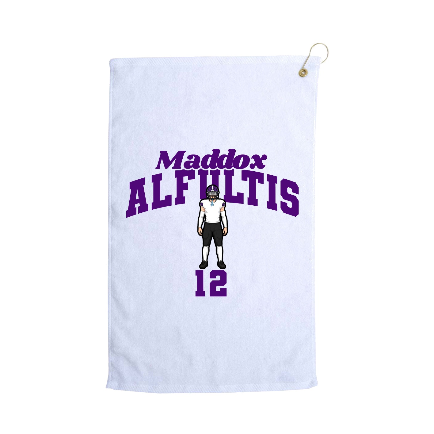Golf Towel — Signature Arch in White