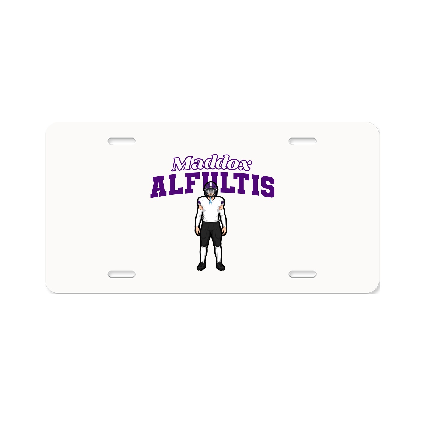 License Plate — Name Arch in Classic