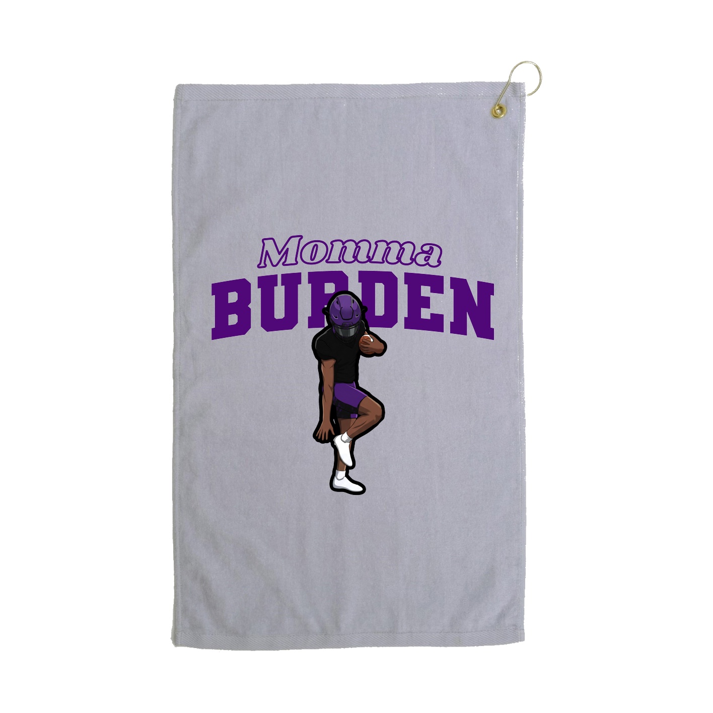 Golf Towel — Mothers Day Block in Grey