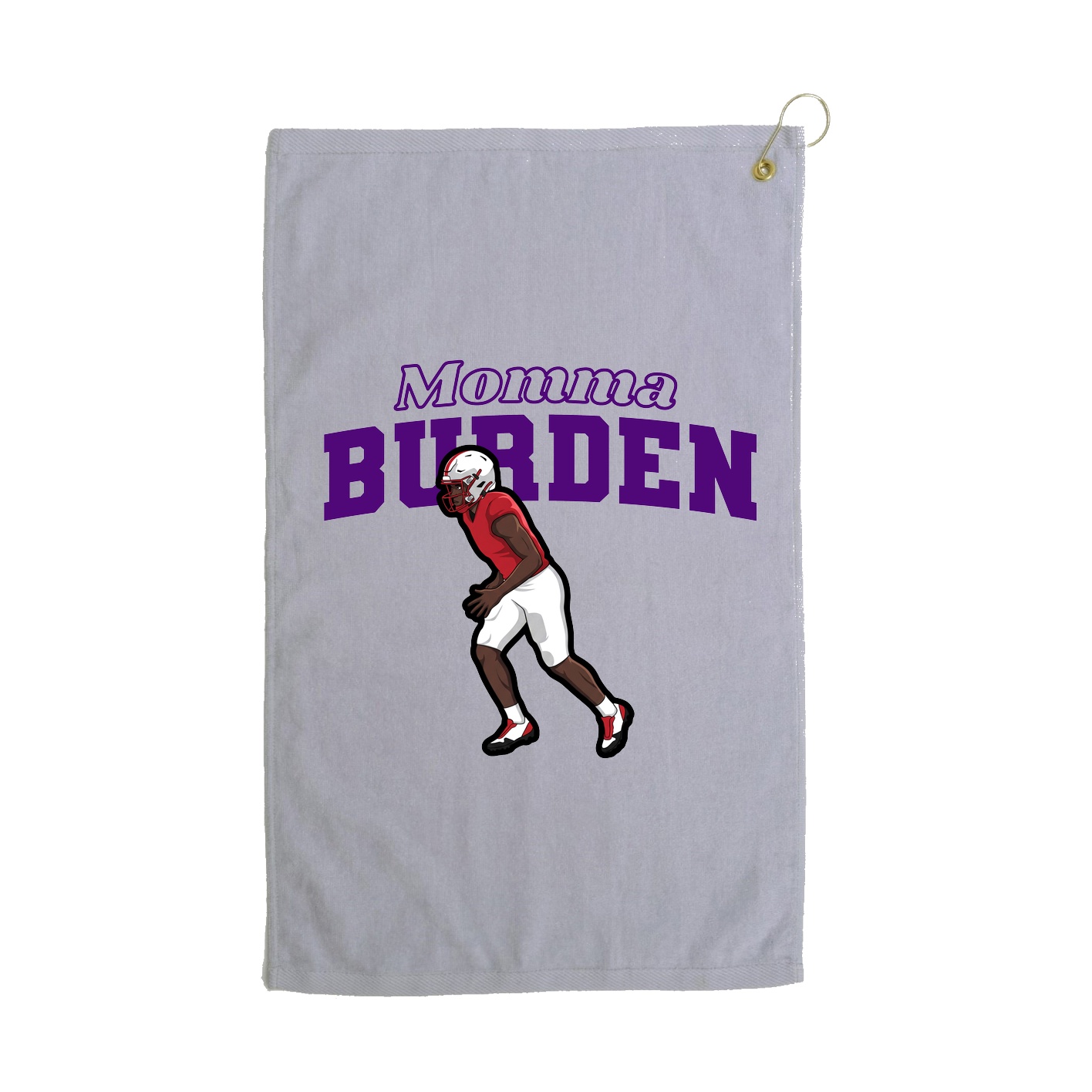 Golf Towel — Mothers Day Block in Grey