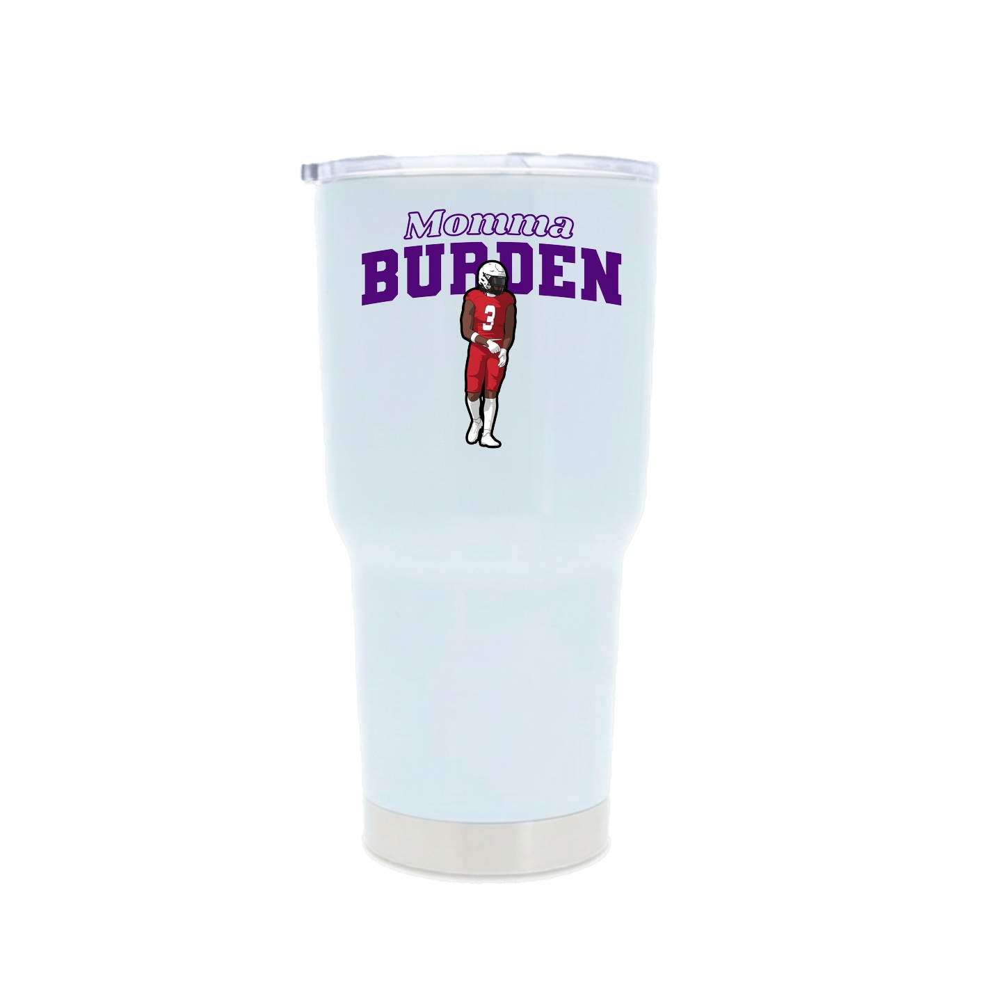 30oz Stainless Steel Tumbler — Mothers Day Block in White