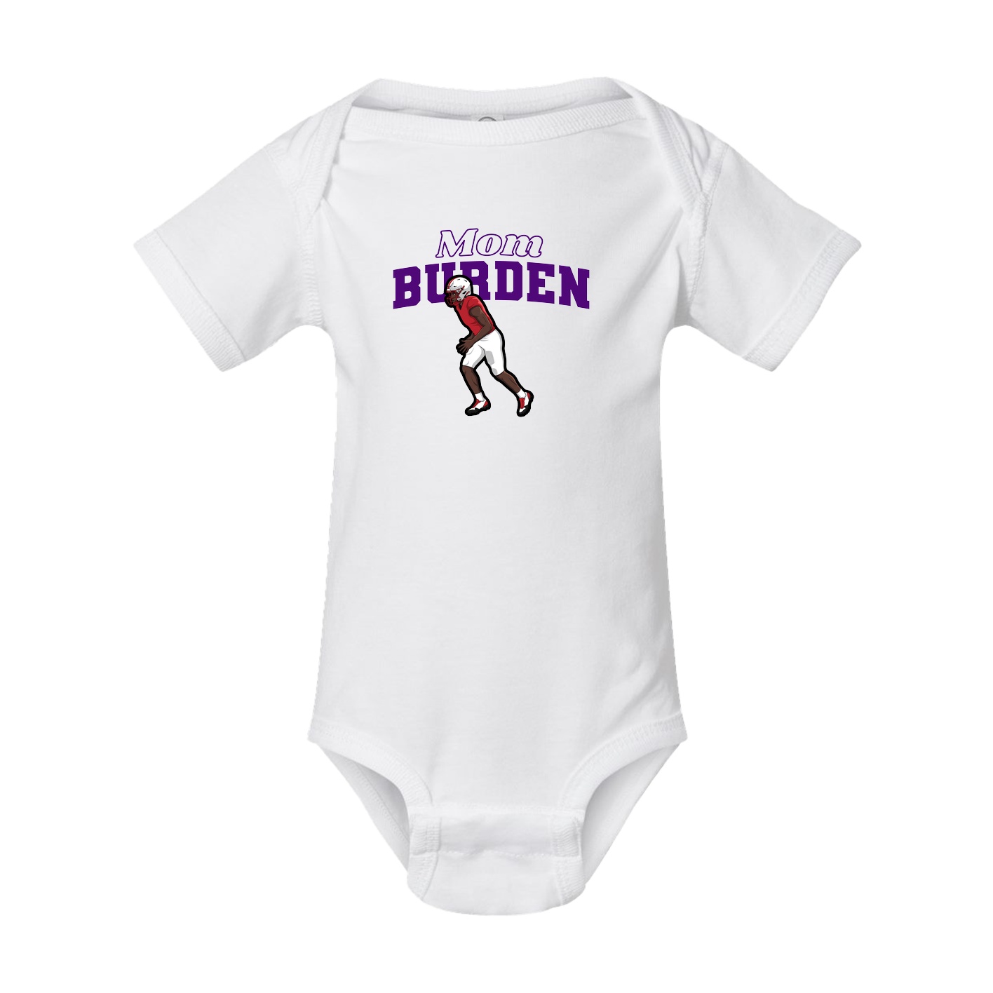 Baby Onesie — Mothers Day Block in White