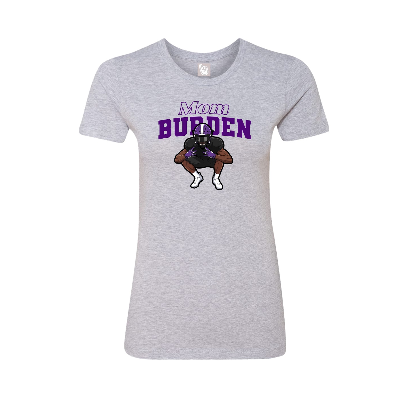 Womens Tee — Mothers Day Block in Grey