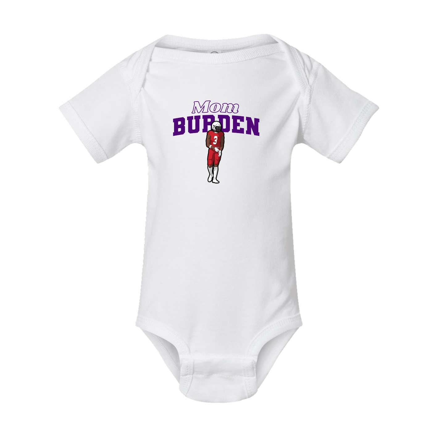 Baby Onesie — Mothers Day Block in White