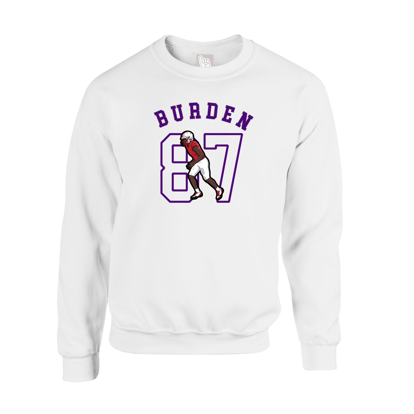 Fleece Crew — Shirsey Arch in White