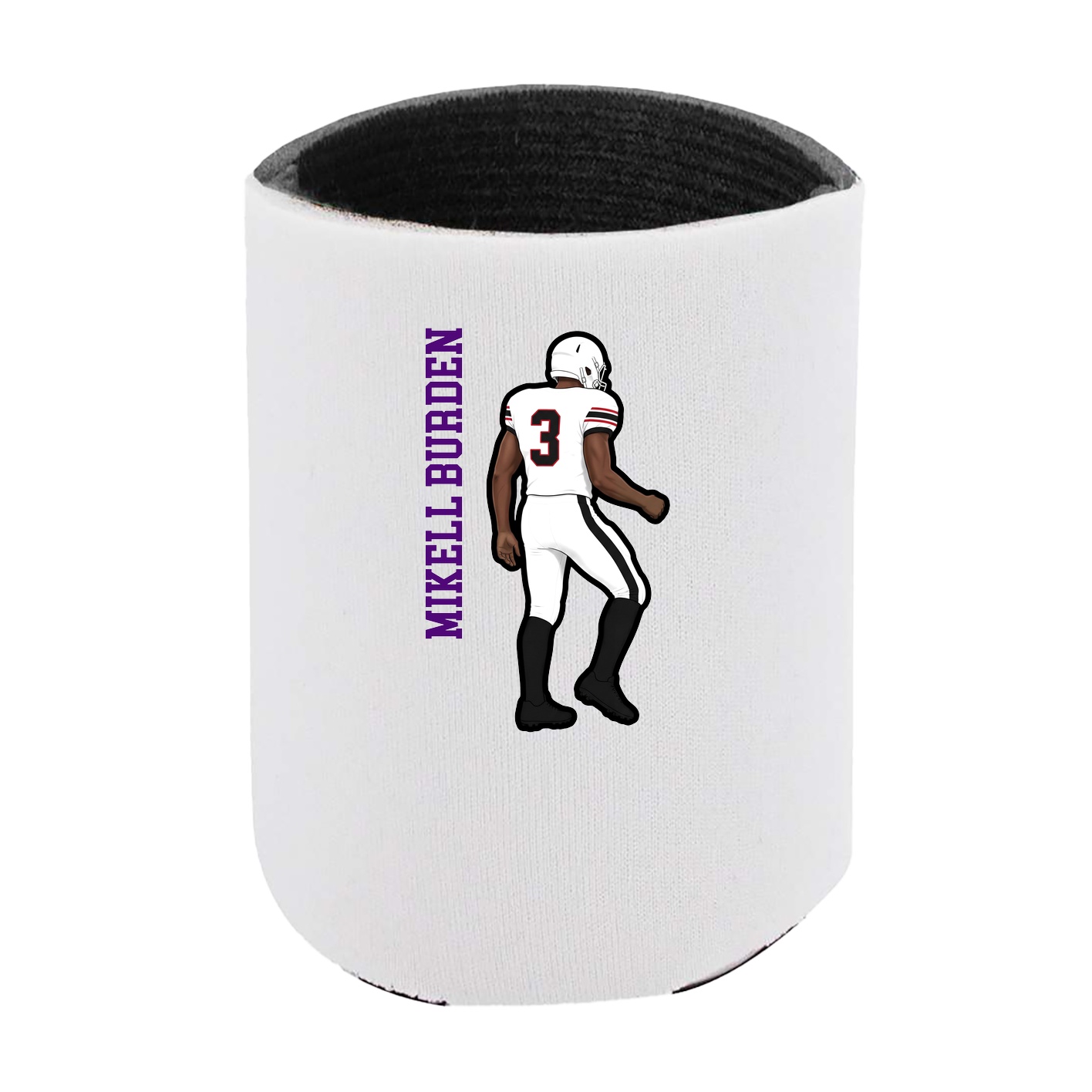 Can Holder — Name Vertical in White