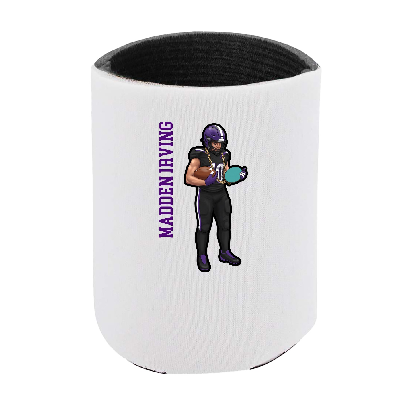Can Holder — Name Vertical in White