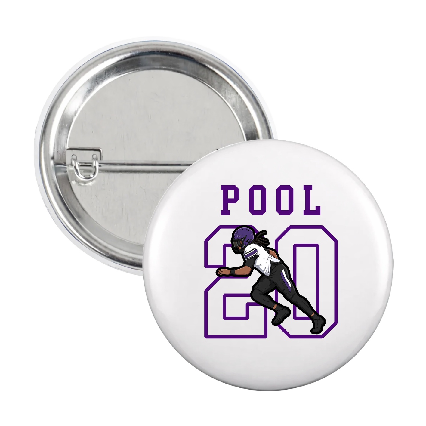 Game Day Button — Shirsey in White