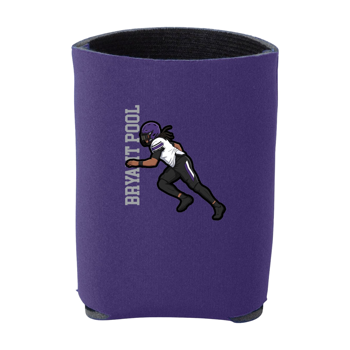 Can Holder — Name Vertical in Purple