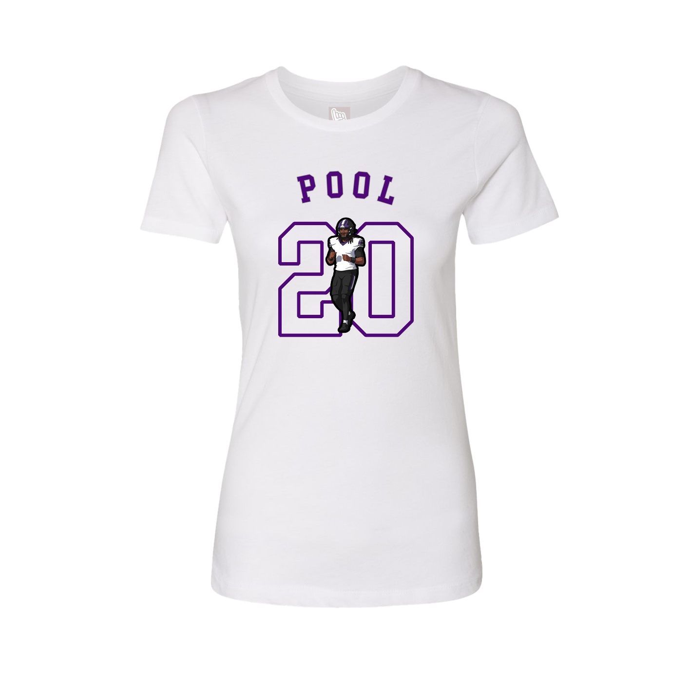 Fitted Women's Tee — Shirsey Arch in White