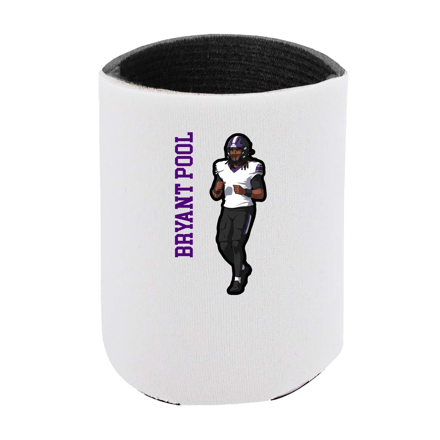 Can Holder — Name Vertical in White