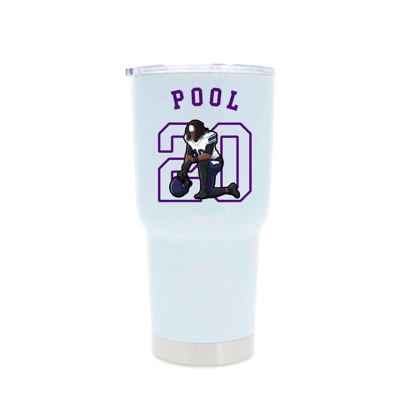 30oz Stainless Steel Tumbler — Shirsey Arch in White