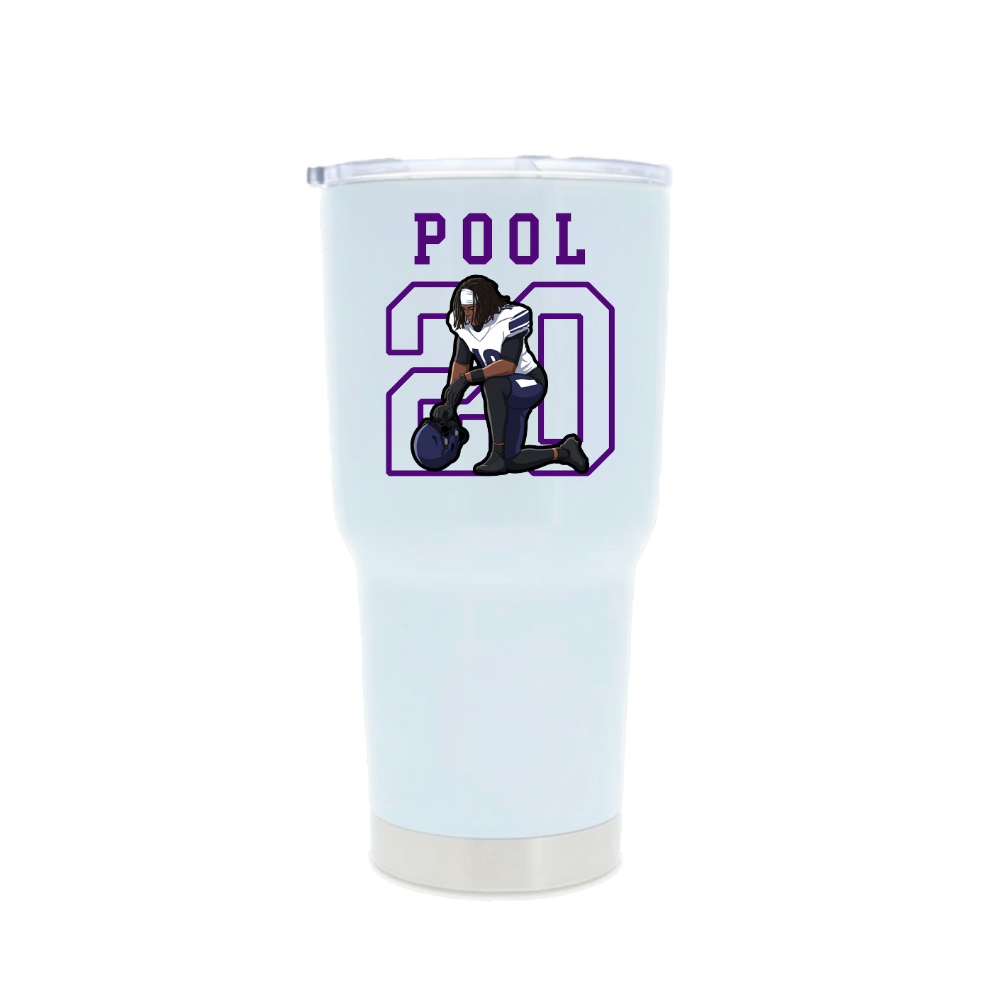 30oz Stainless Steel Tumbler — Shirsey in White