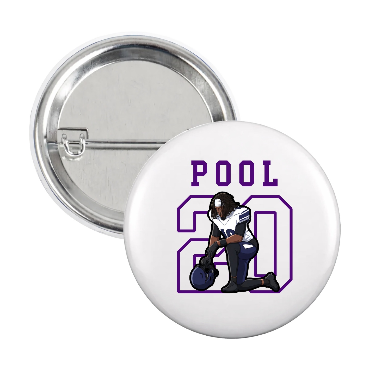 Game Day Button — Shirsey in White