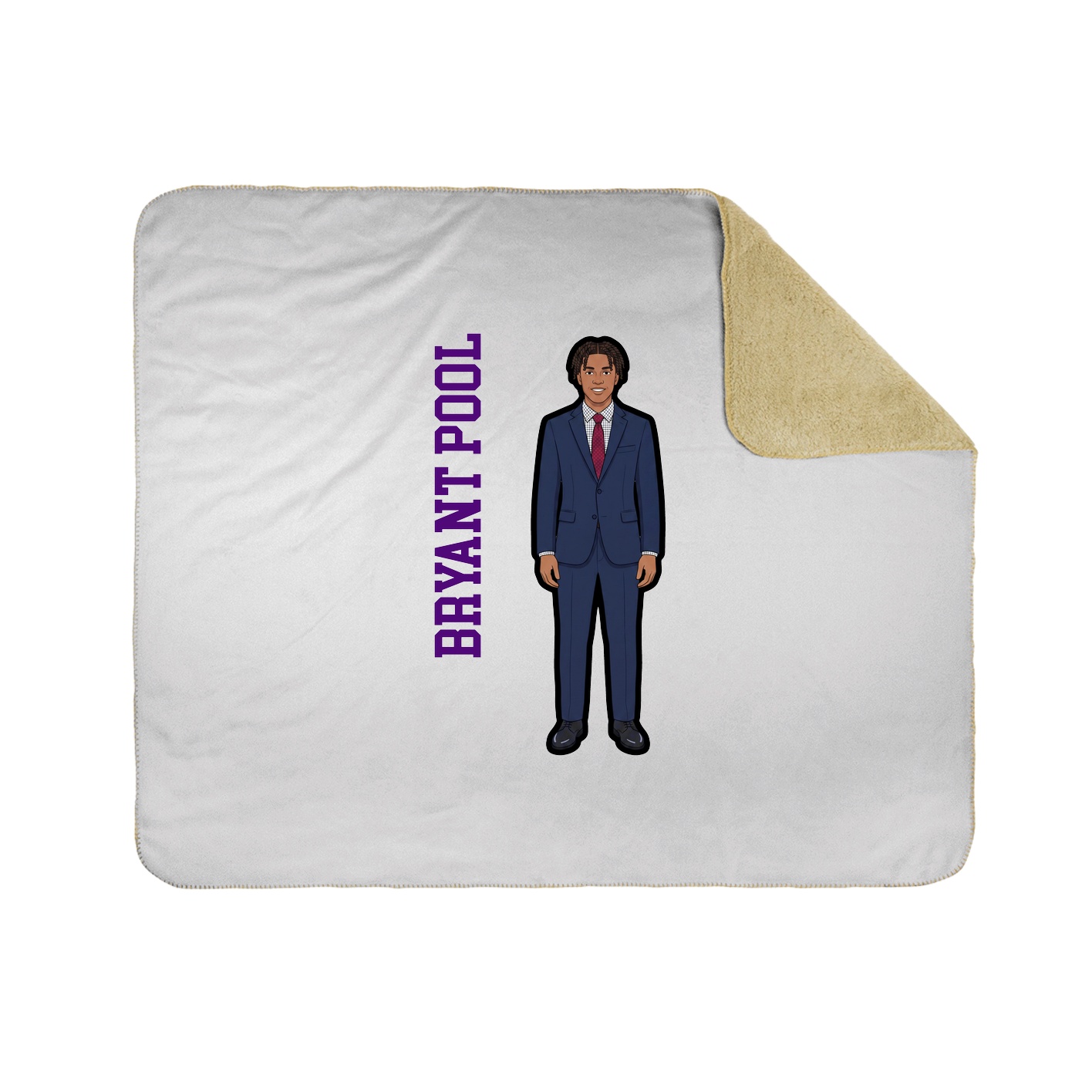 50x60 Sherpa Lined Throw Blanket