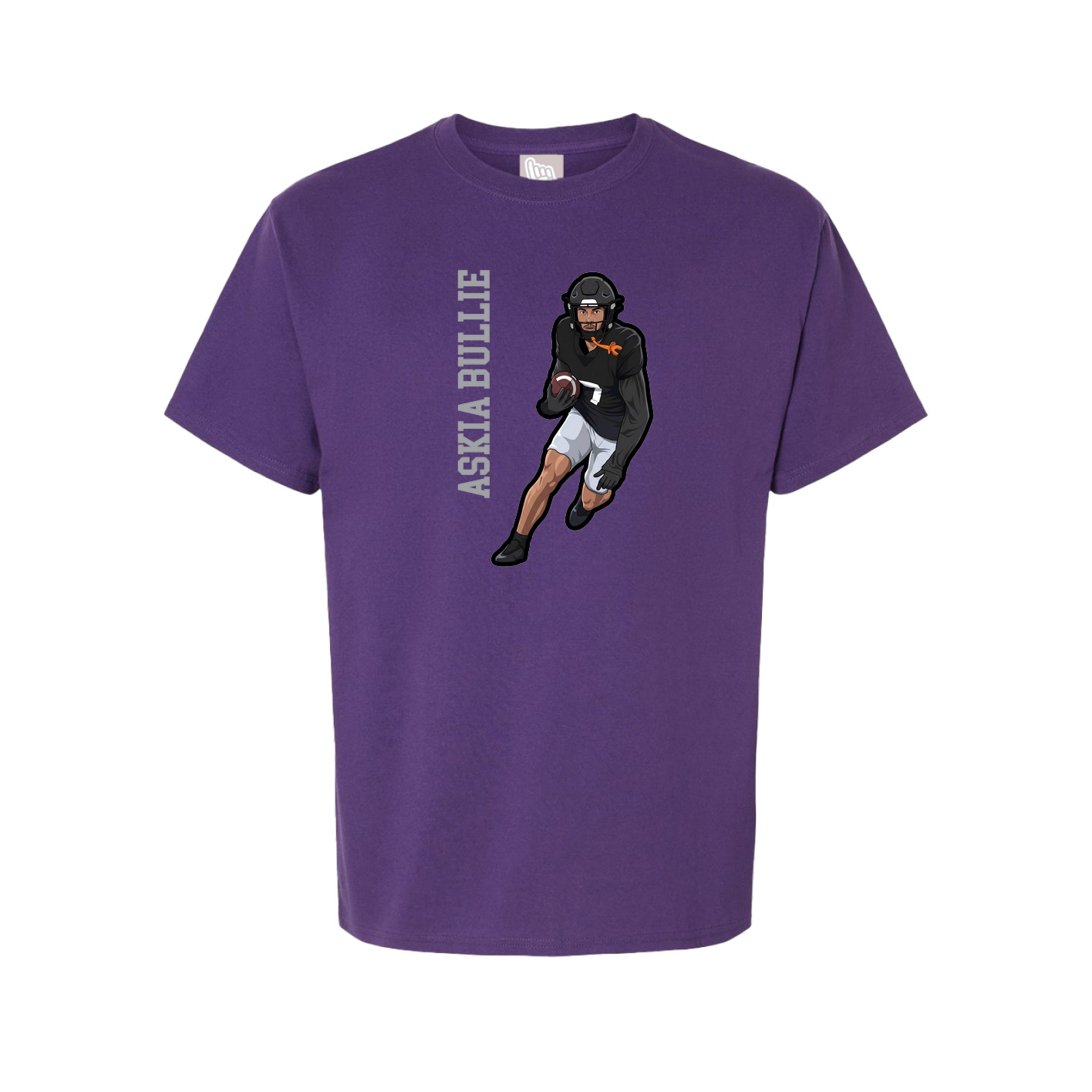Tee — Name Vertical in Purple