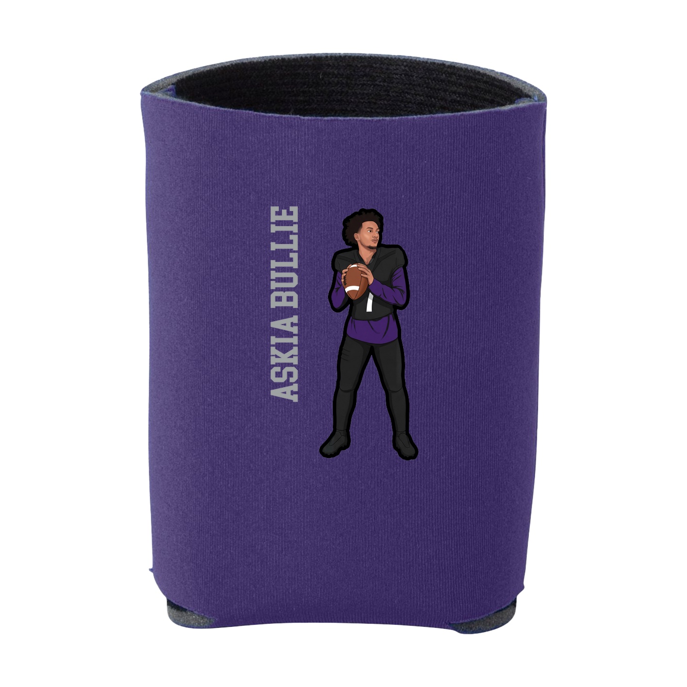 Can Holder — Name Vertical in Purple