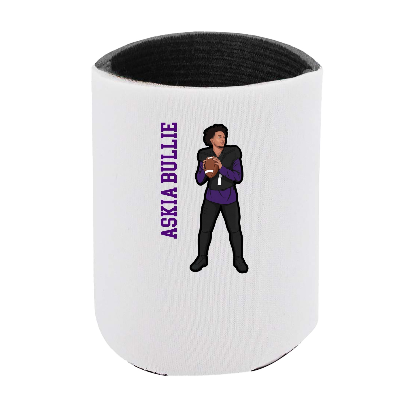 Can Holder — Name Vertical in White