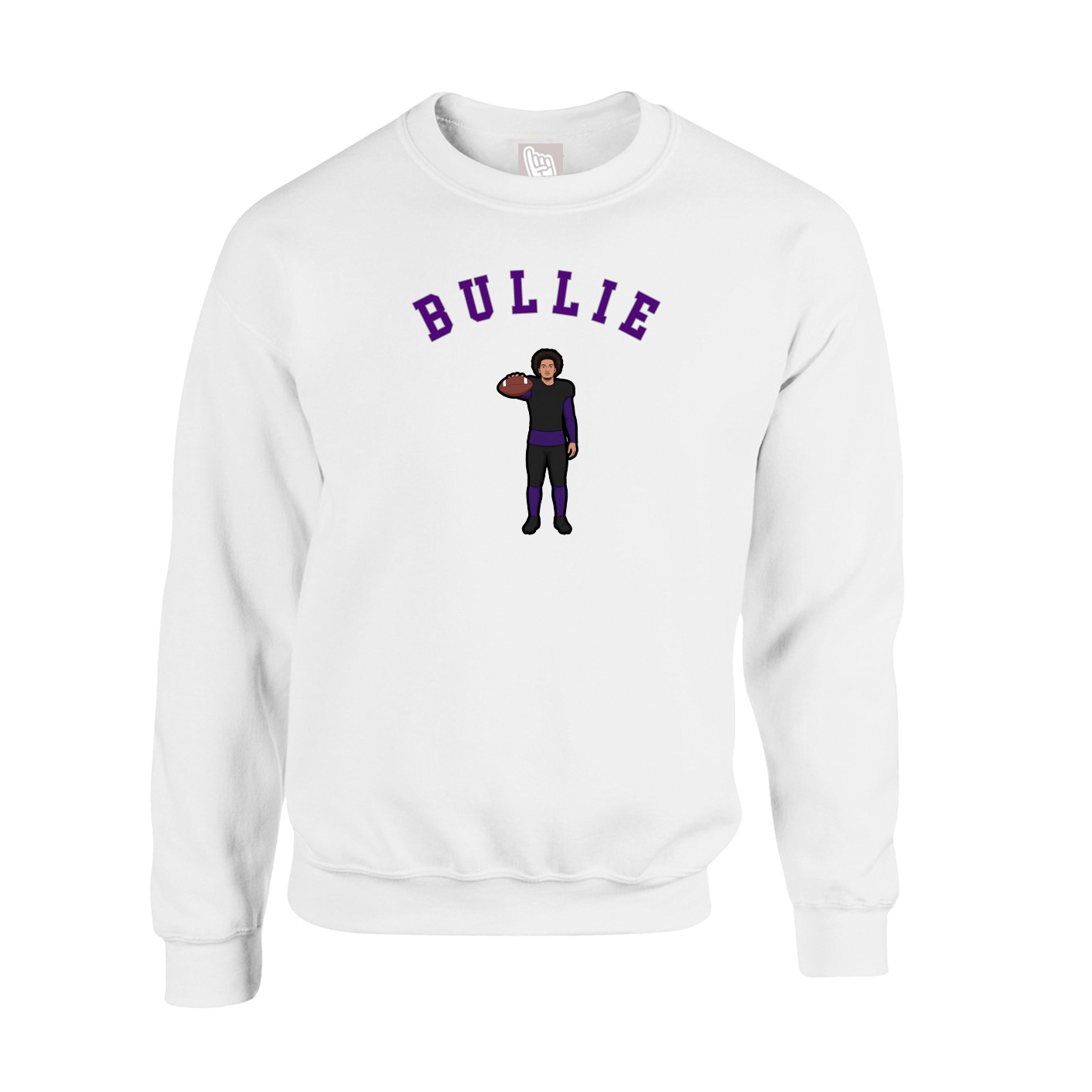 Fleece Crew — Shirsey Arch in White