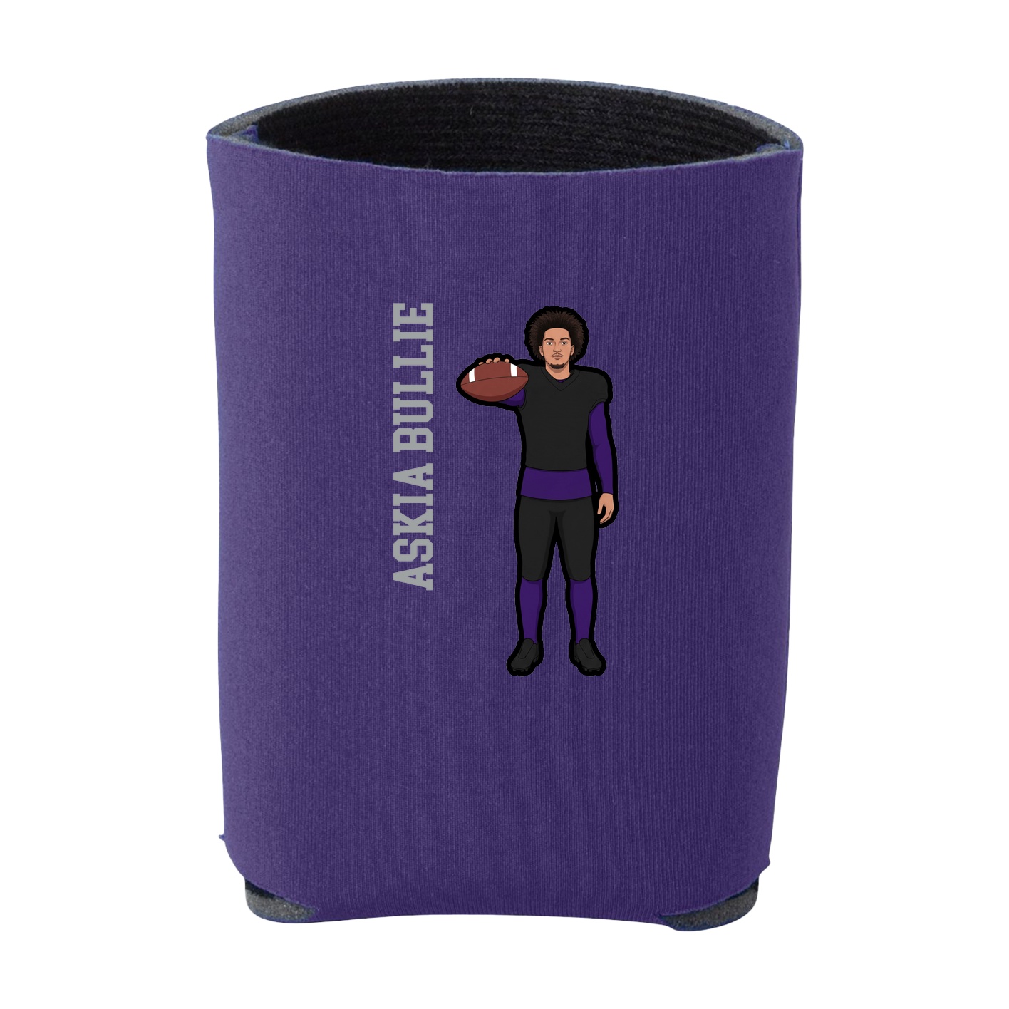 Can Holder — Name Vertical in Purple