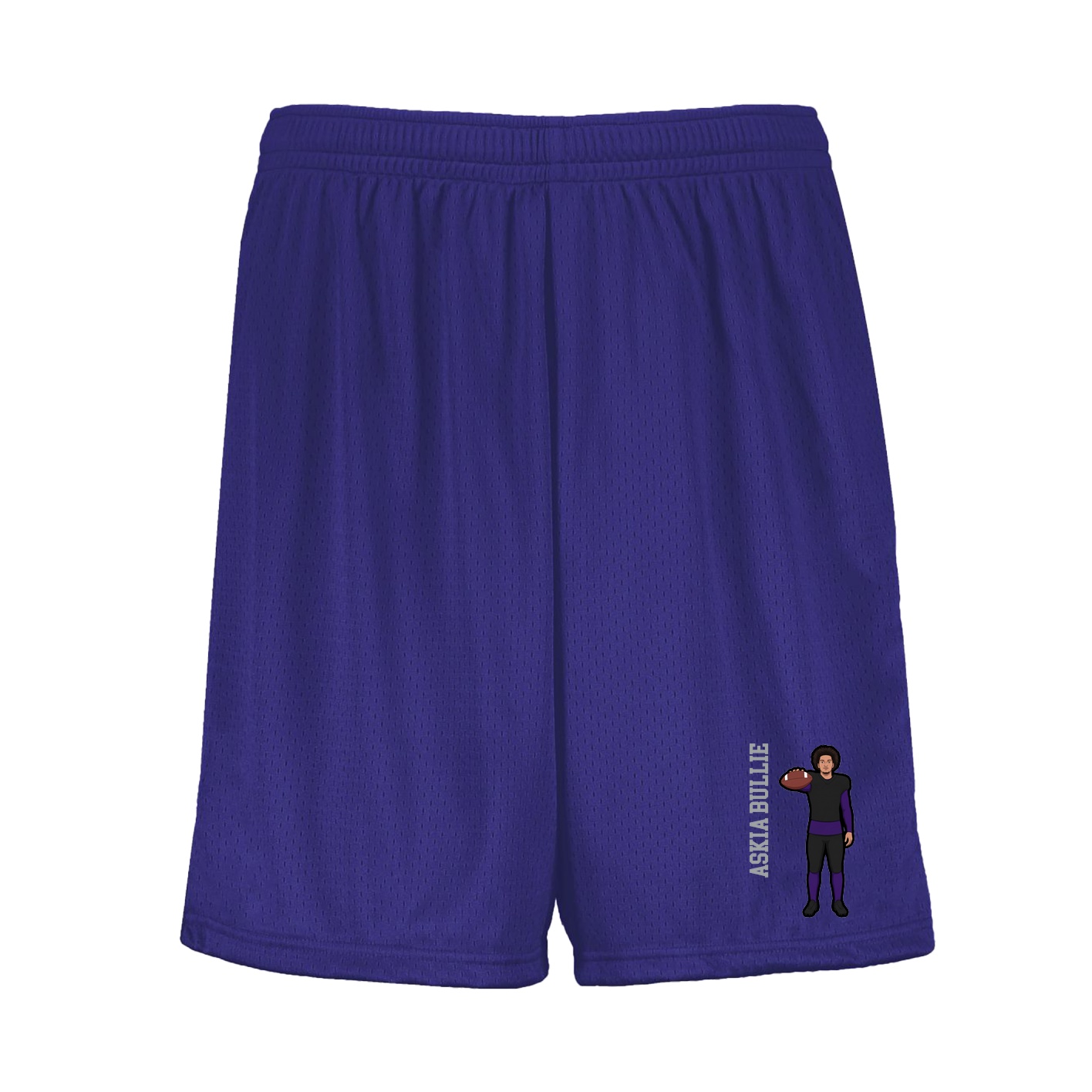 Shorts — Name Vertical in Purple