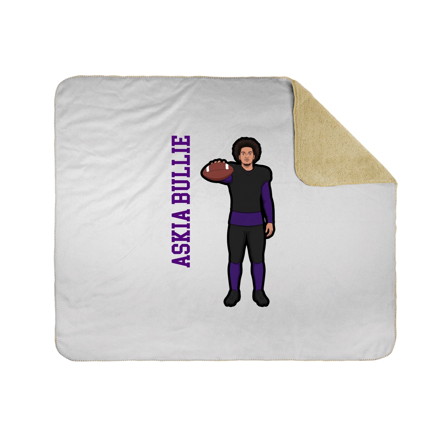 50x60 Sherpa Lined Throw Blanket