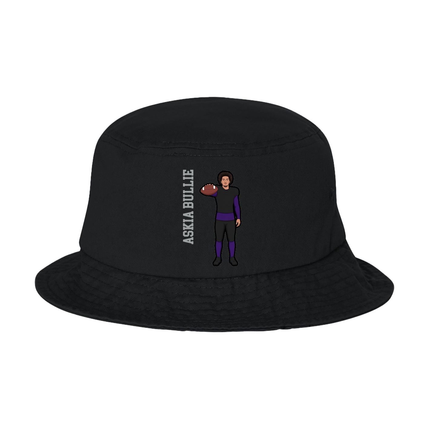 Bucket Cap — Name Vertical in Black