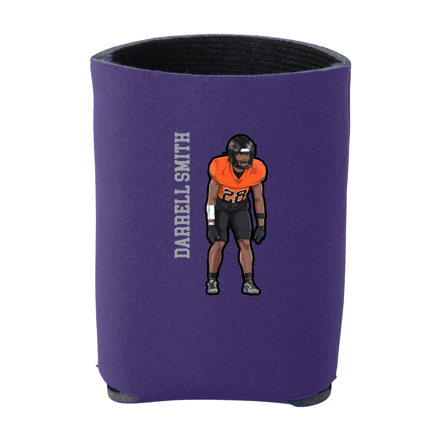 Can Holder — Name Vertical in Purple