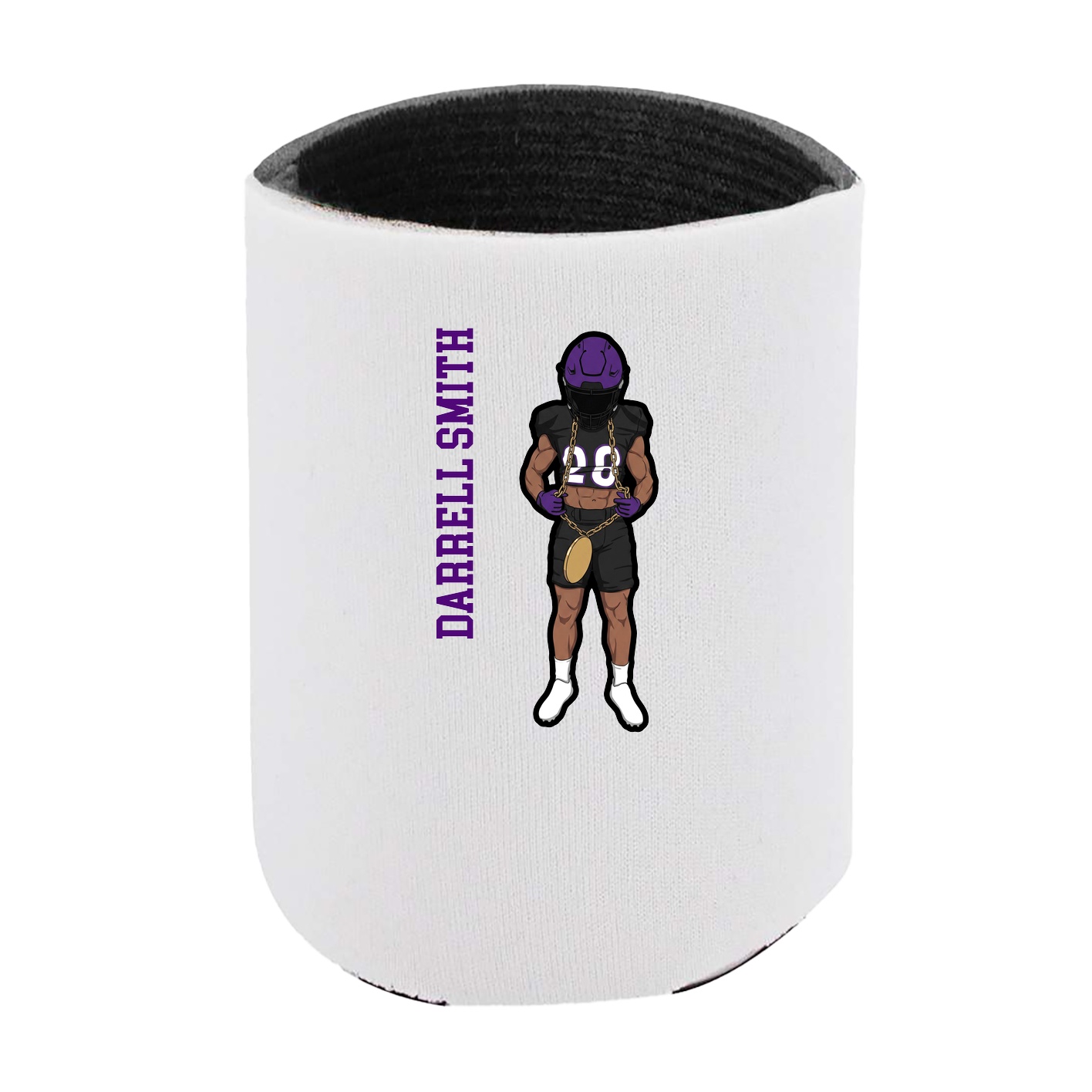 Can Holder — Name Vertical in White