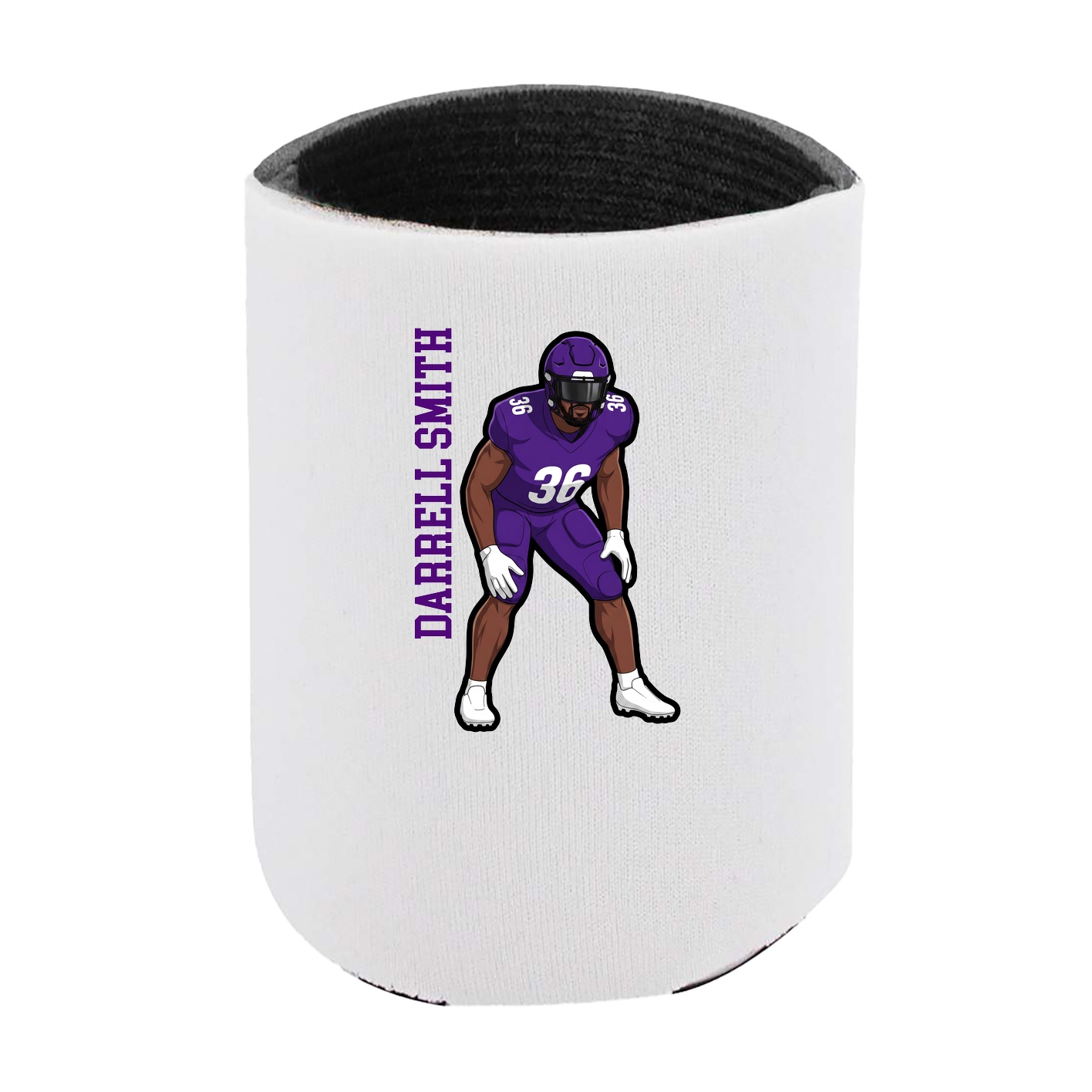 Can Holder — Name Vertical in White