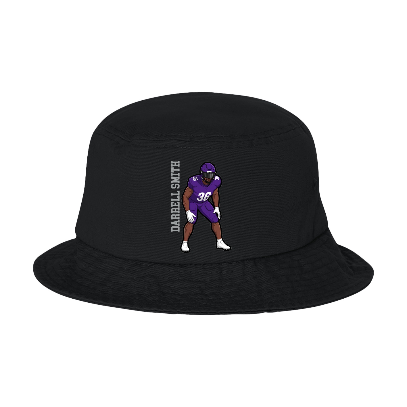 Bucket Cap — Name Vertical in Black