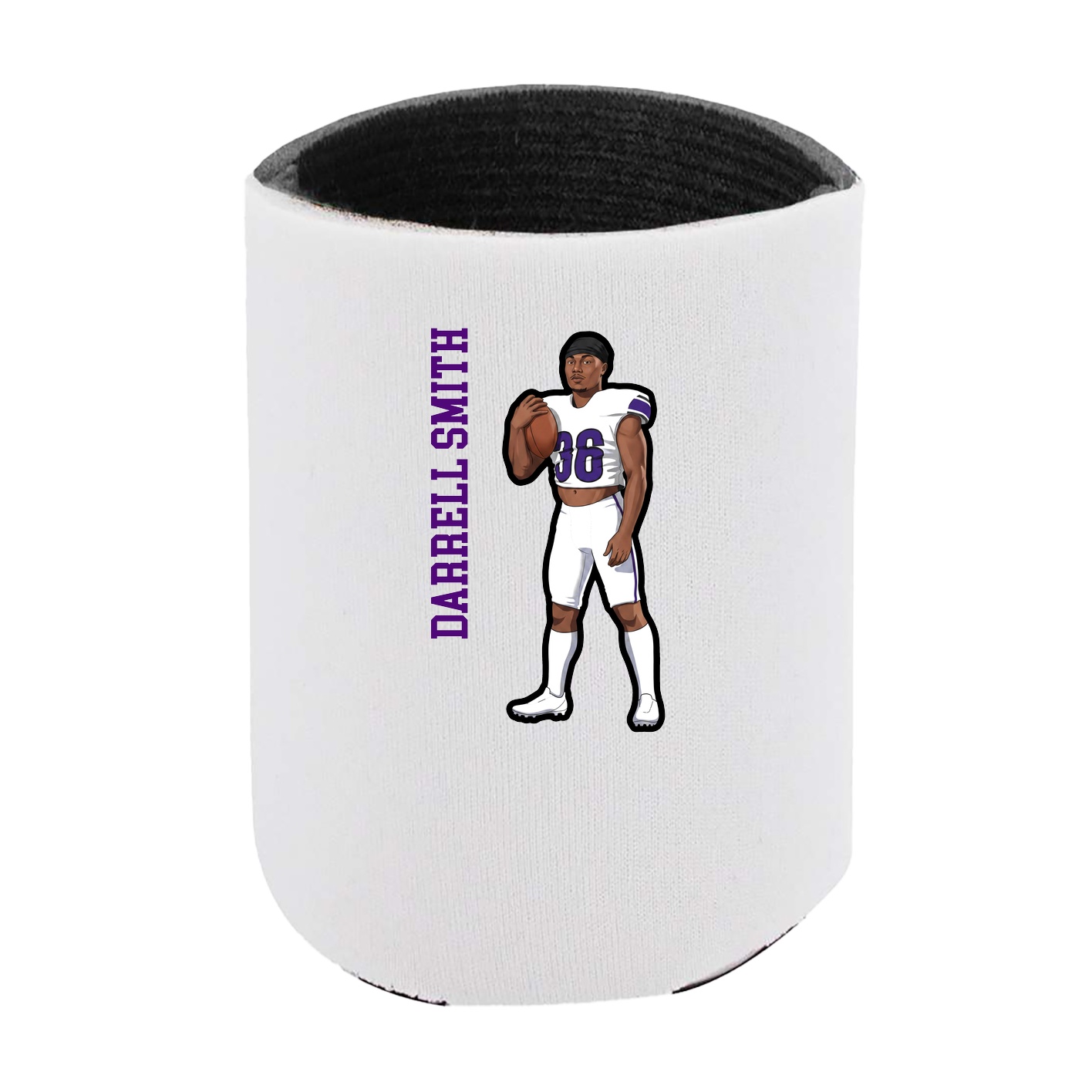 Can Holder — Name Vertical in White