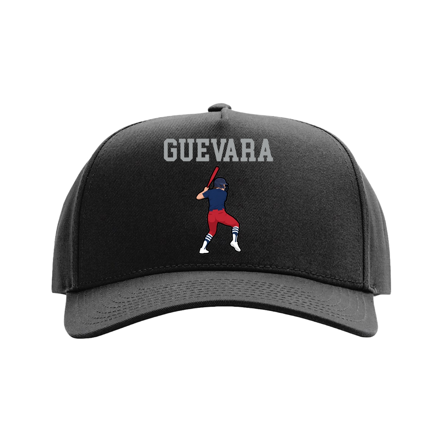 Full Fabric Five-Panel Champ Cap — Shirsey in Black
