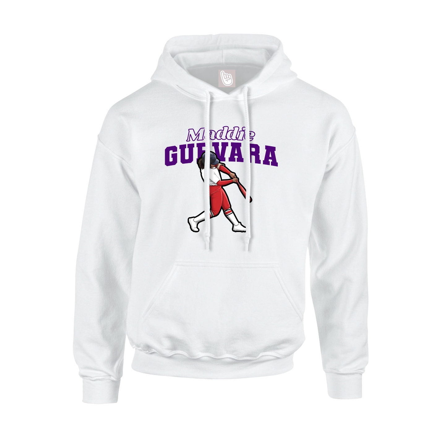Hoodie — Name Arch in White